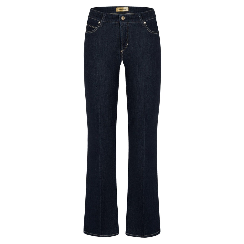 Cambio Jeans Women's 14 Paris Kick Flare 9157 Stretch Blue Dark Wash Denim Pants